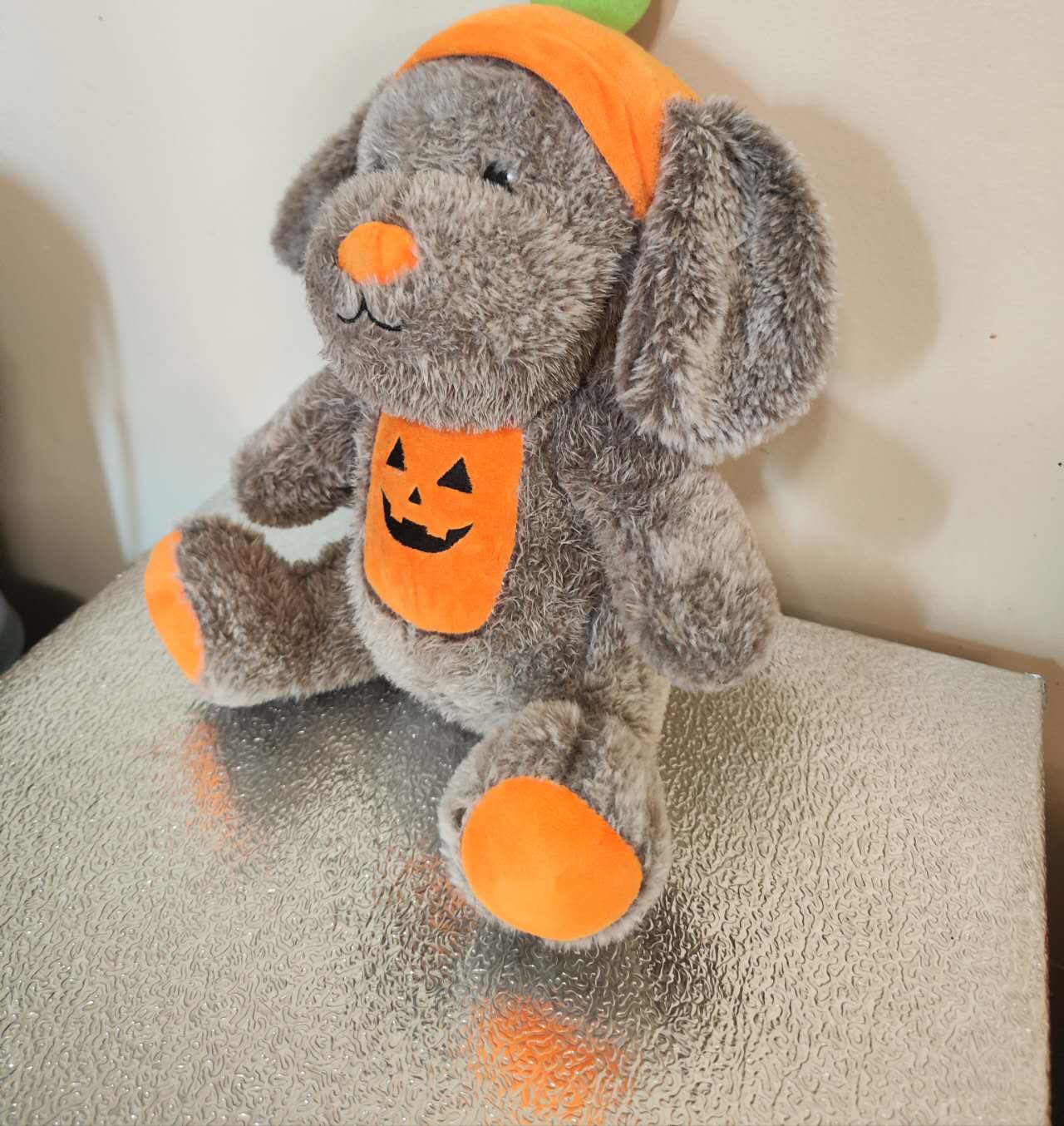 This is another angle of the dog toy doll. It has various parts and is a complex geometry.