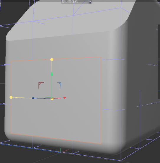 This is the model of the air fryer I made. I only created the general shape and haven't added any details yet. I just exposed the obvious features of the air fryer. After this, textures and details will be added.