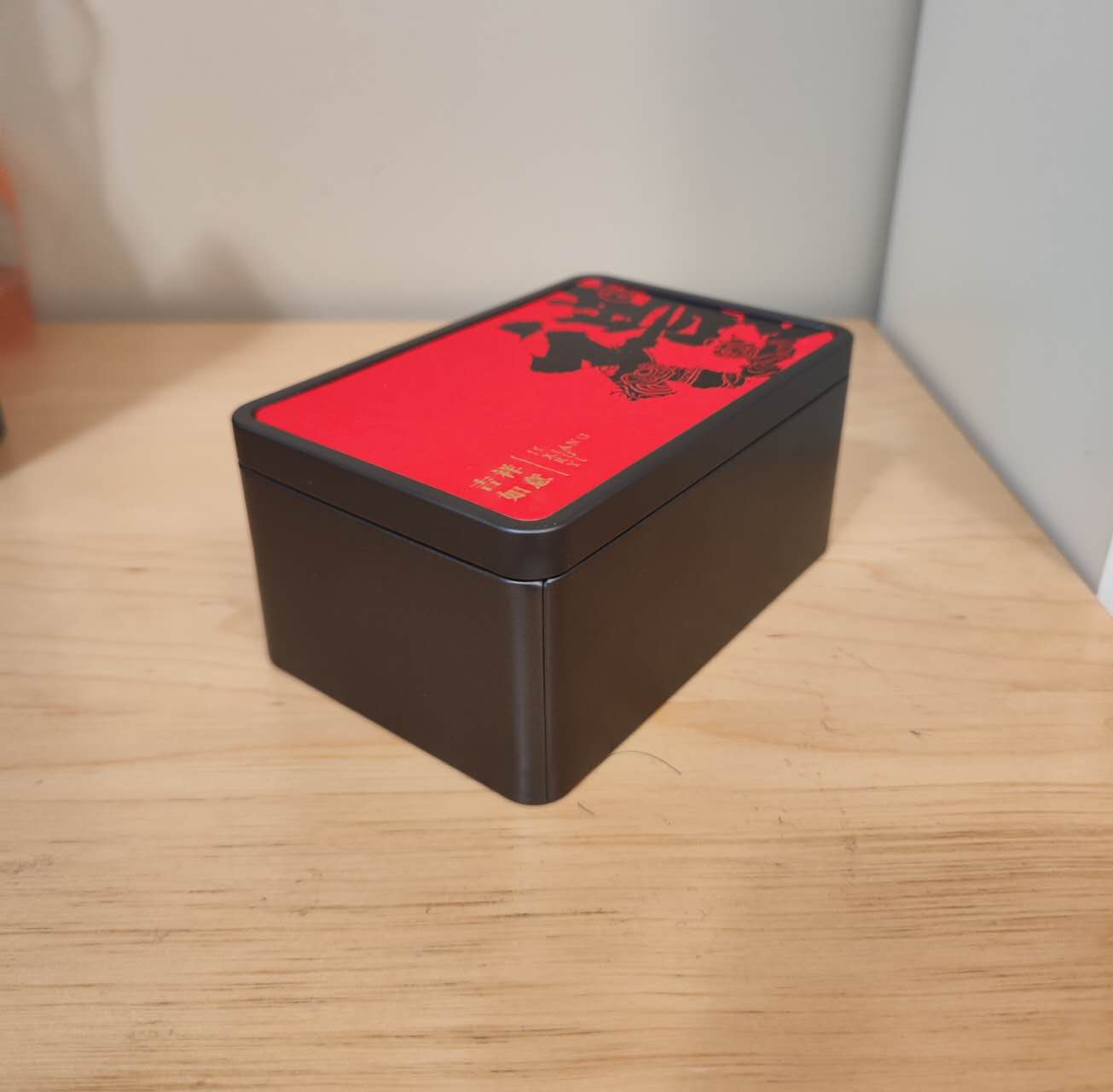 This is a tea box, a rectangular prism. I chose it because its shape is clear.